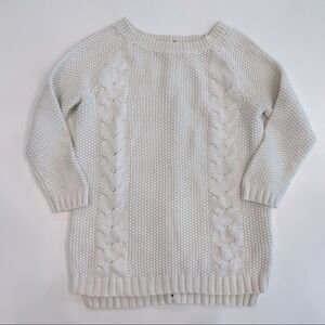 𝅺WHITE cable knit SWEATER Cynthia Rowley